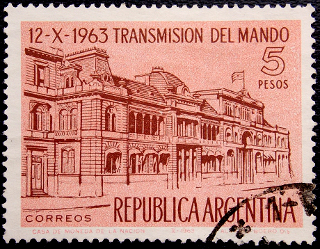 Аргентина 1963 год . Дом правительства в Буэнос-Айресе